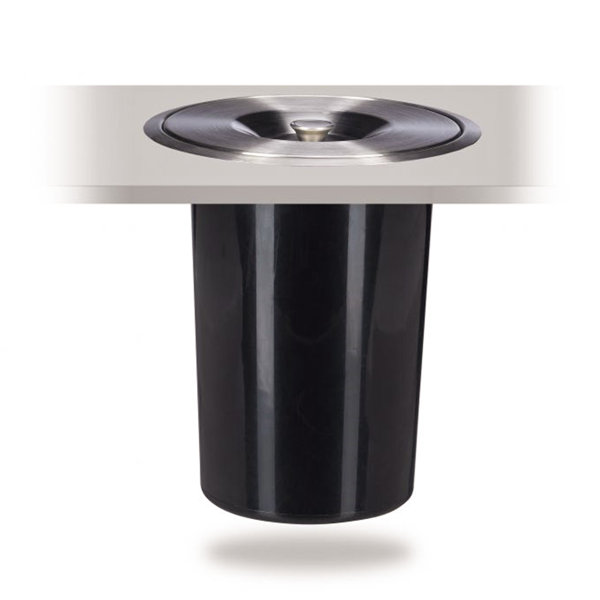 Rebrilliant Bunbury Stainless Steel 8 Litre Countertop Waste Baskets Wayfair.co.uk